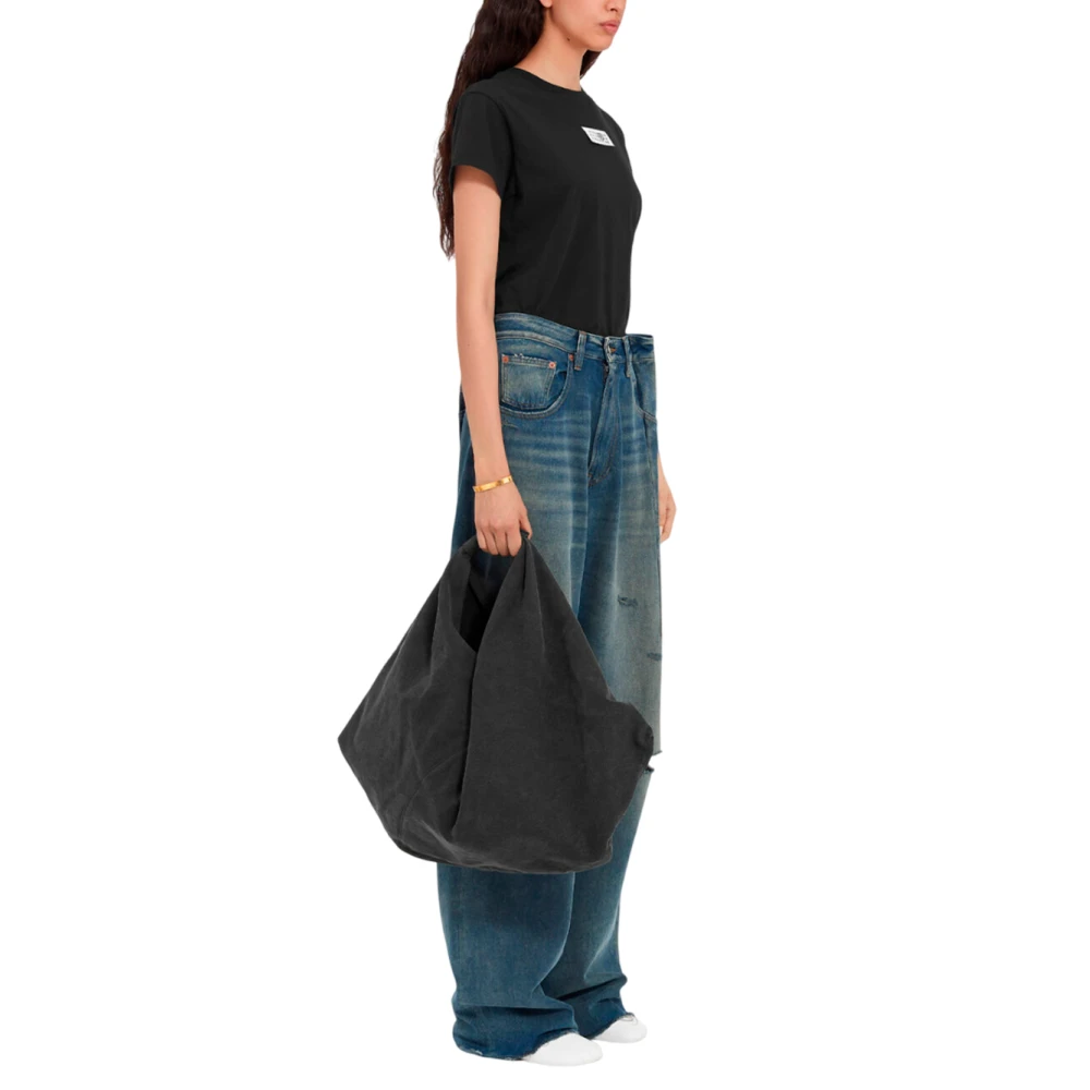 MM6 Maison Margiela Blauwe Bootcut Jeans met Moderne Details Blue Dames