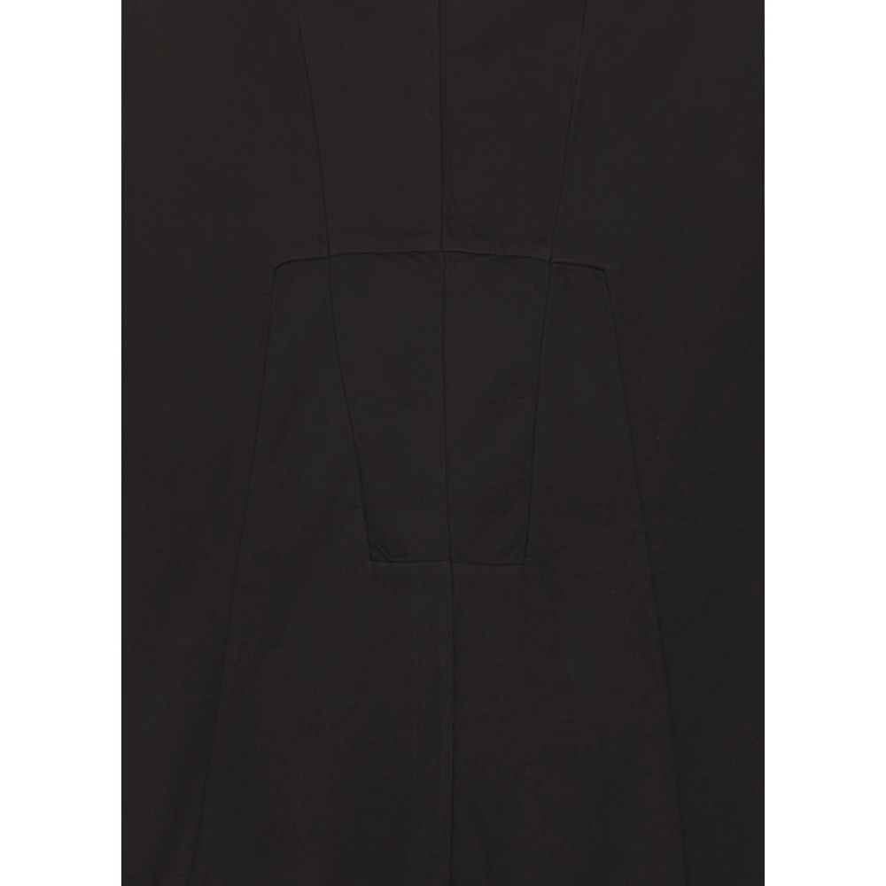 Rick Owens Zwart katoenen T-shirt met ronde hals en korte mouwen Black Heren