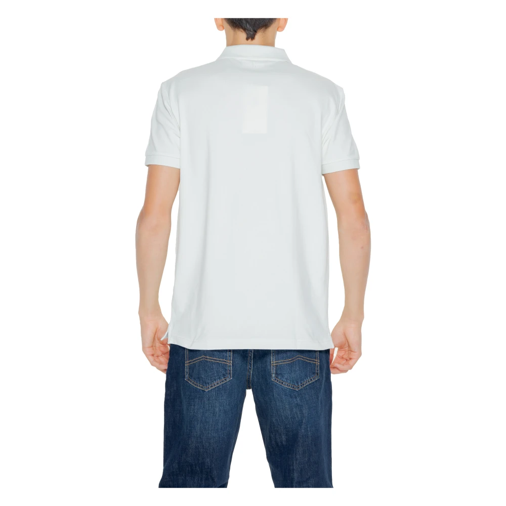 Calvin Klein Jeans Witte Polo Shirt Mannen Lente Zomer White Heren