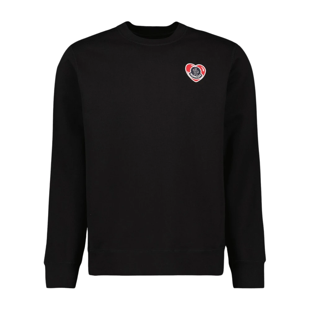 Moncler Hart Logo Sweatshirt Black Heren