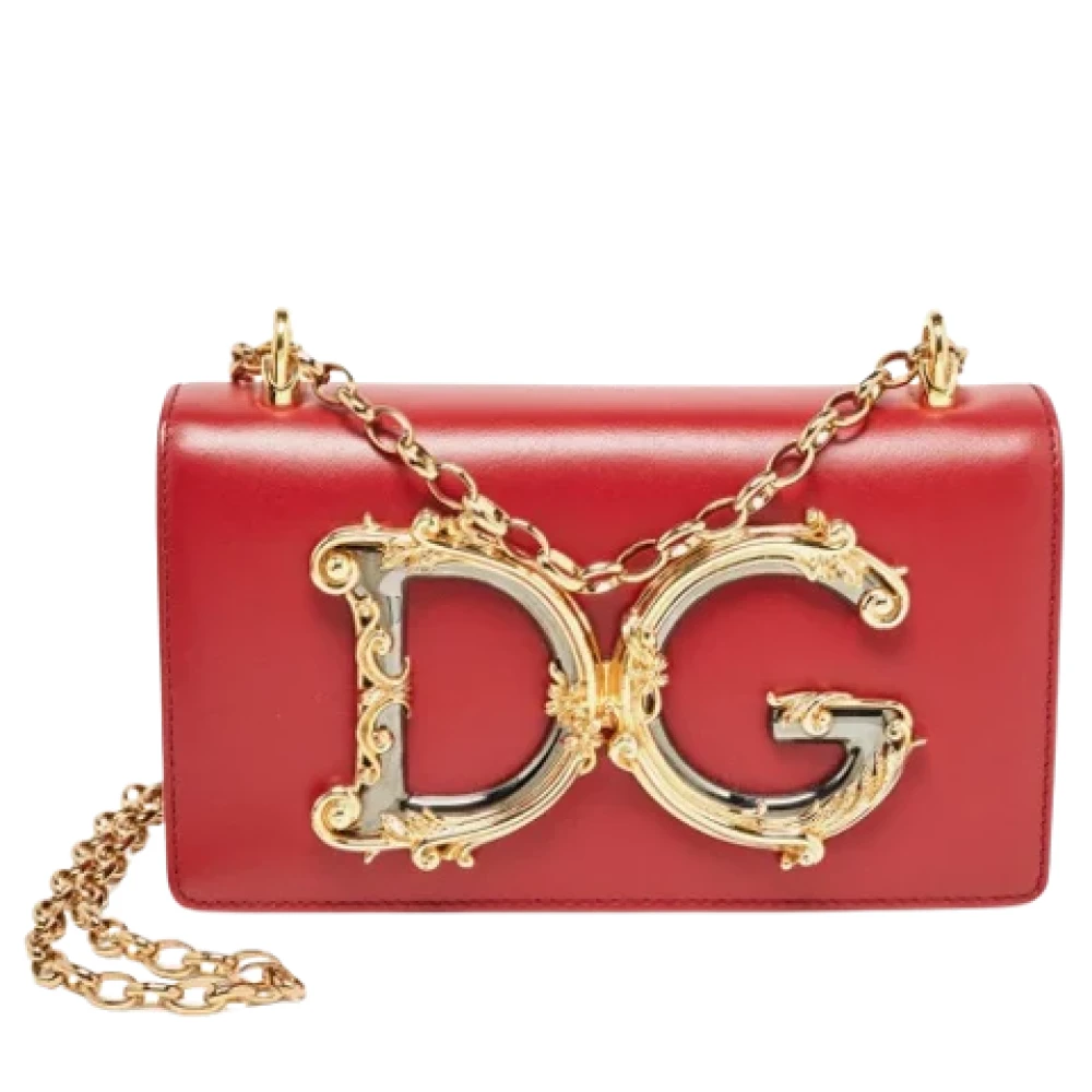 Dolce & Gabbana Pre-owned Leather clutches Red Dames