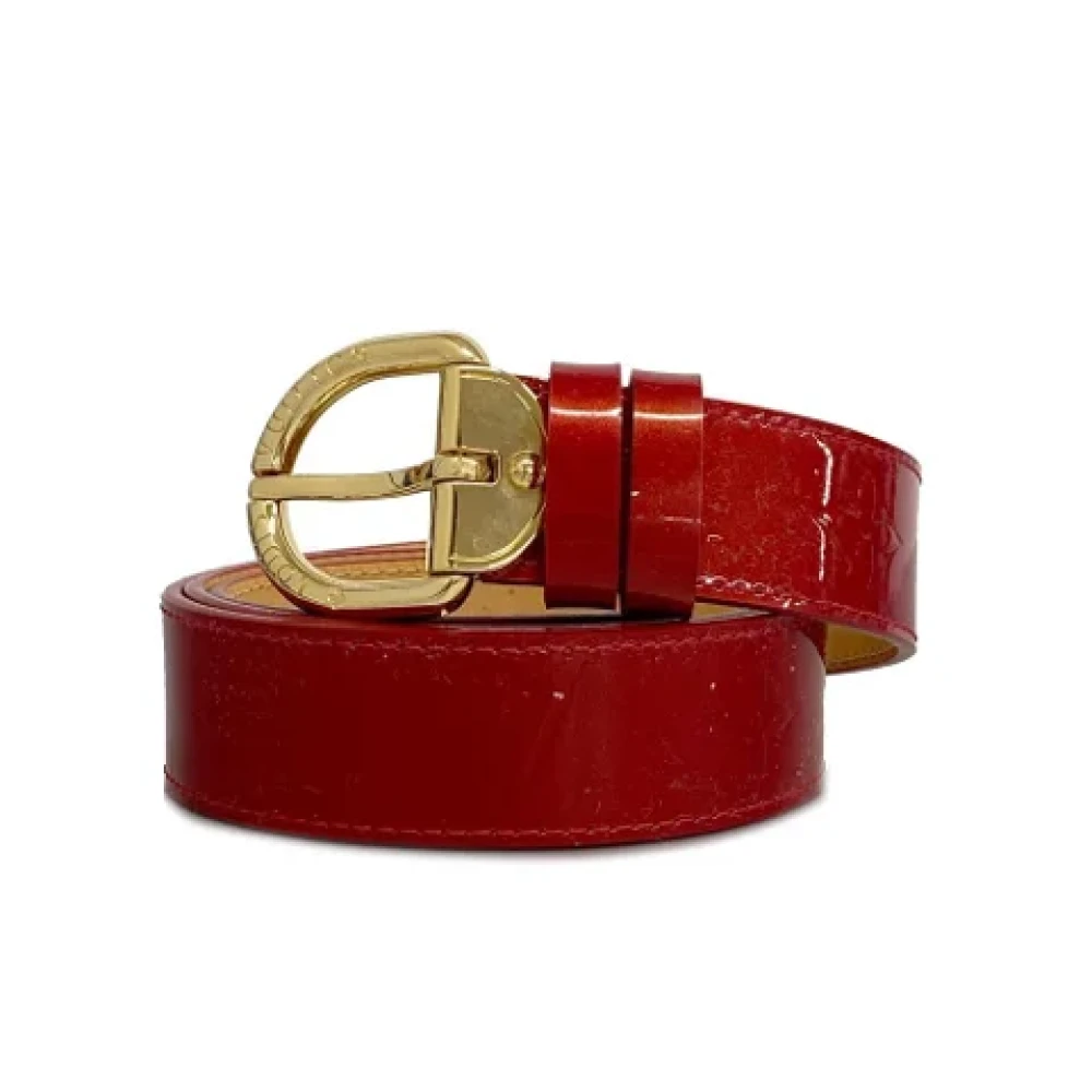 Louis Vuitton Vintage Pre-owned Fabric belts Red Dames