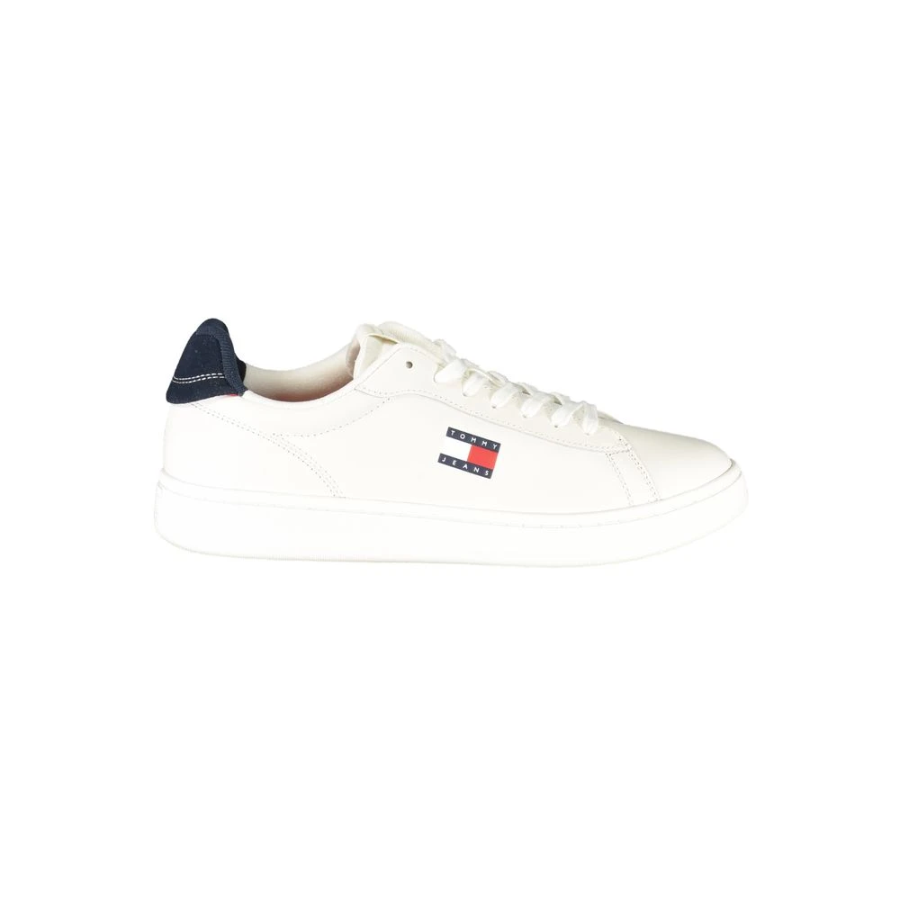 Tommy Hilfiger Men's White Leather Sneaker