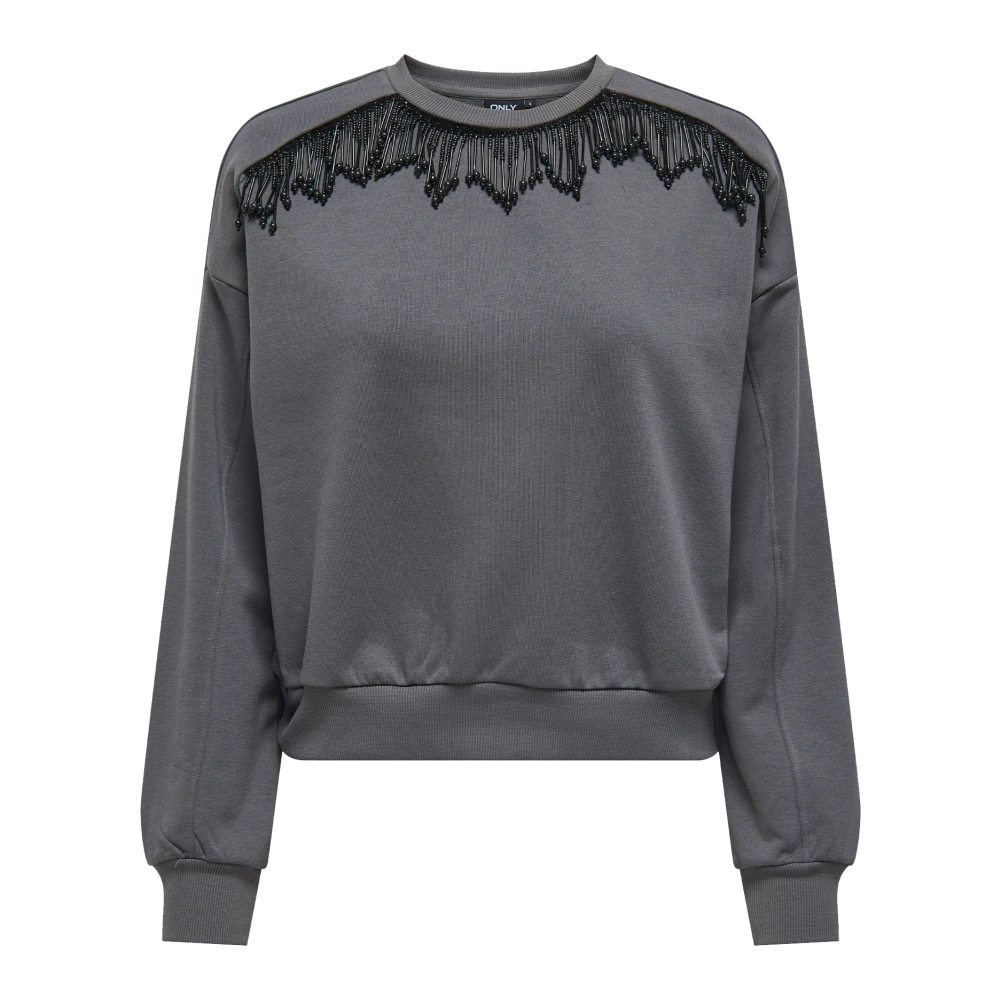 Only Stijlvolle Sweater voor Mannen en Vrouwen Gray Dames