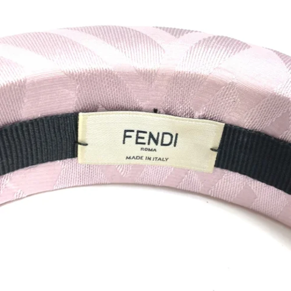 Fendi Vintage Pre-owned Fabric hair-accessories Pink Dames