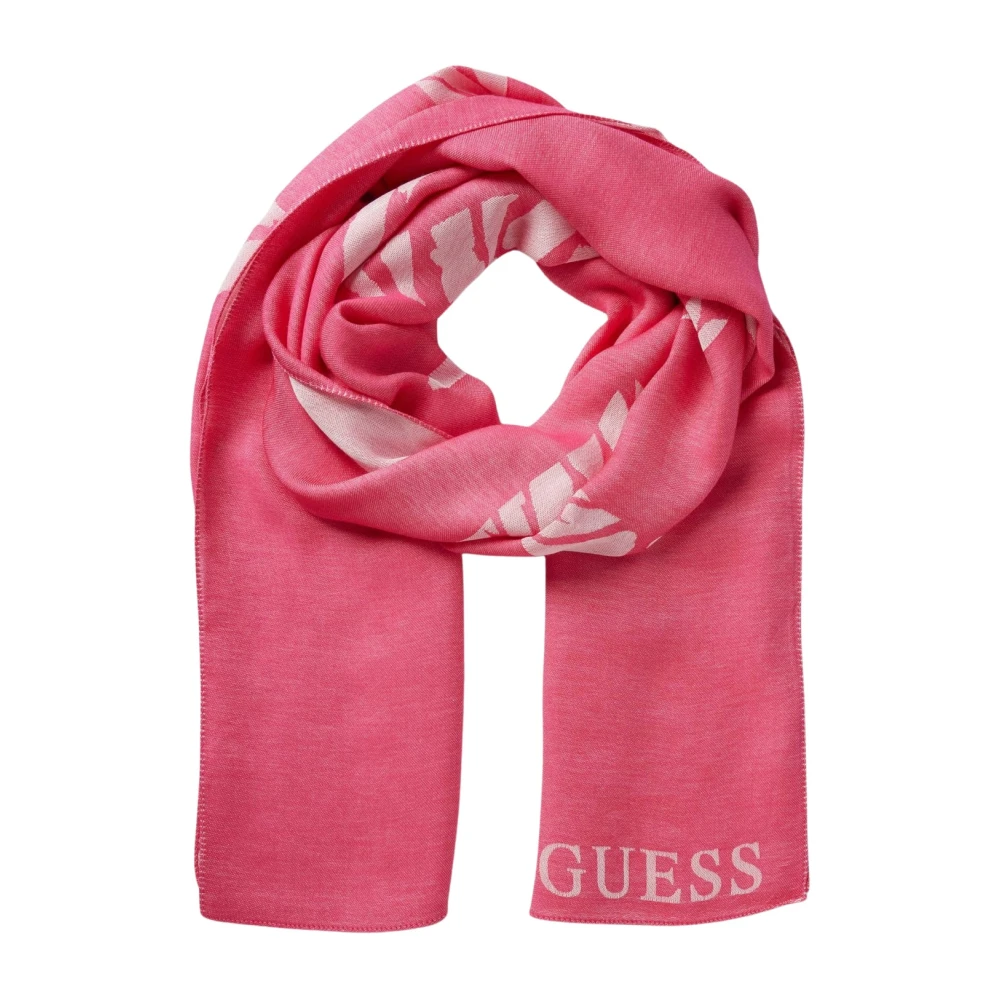 Guess Logo Sjaal Rozen Pink Dames