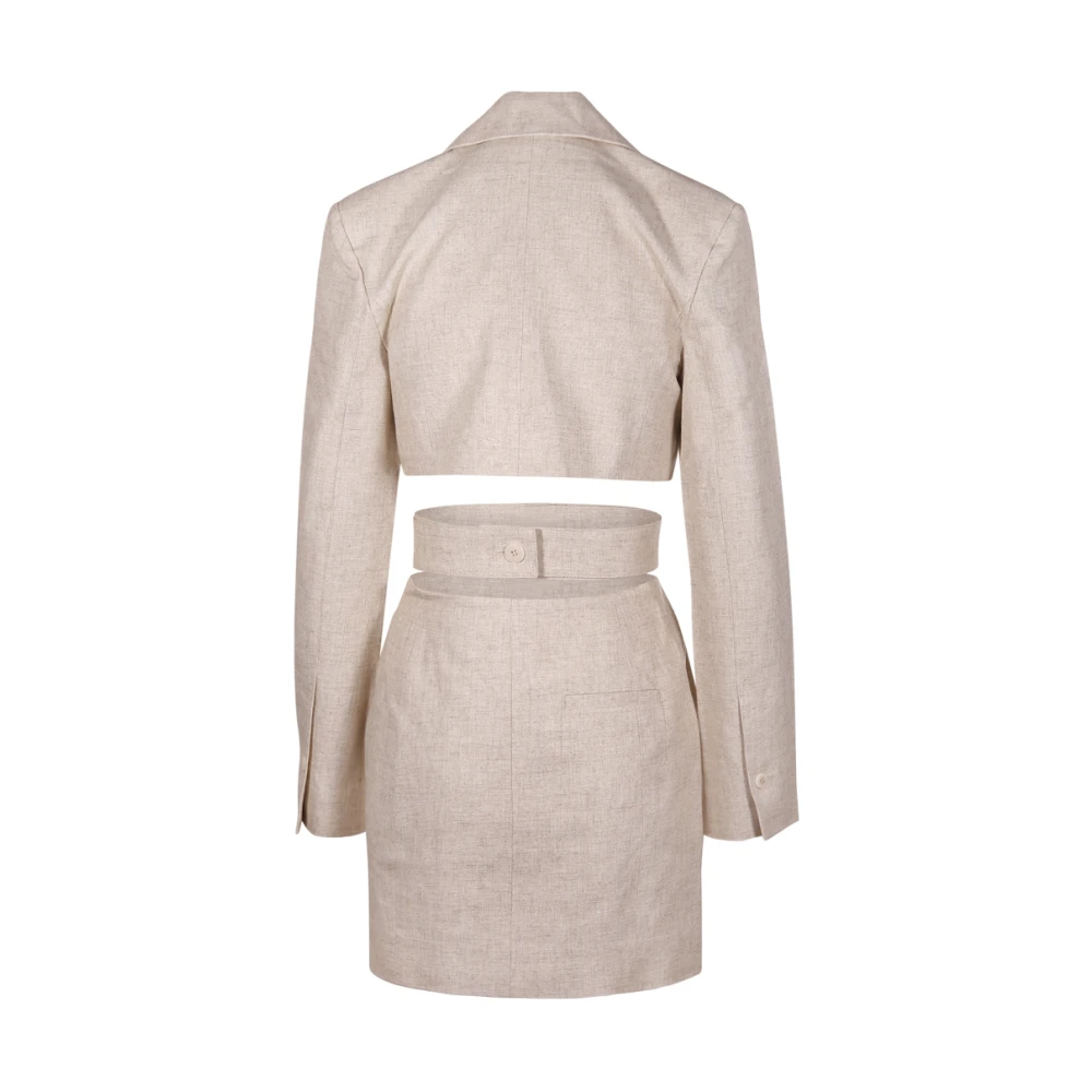 Jacquemus Beige Bari Jacket Beige Dames