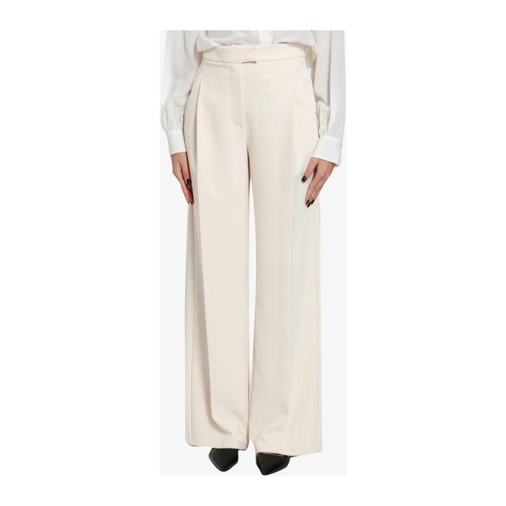 Simona Corsellini Witte Palazzo Broek Knoop Rits White Dames