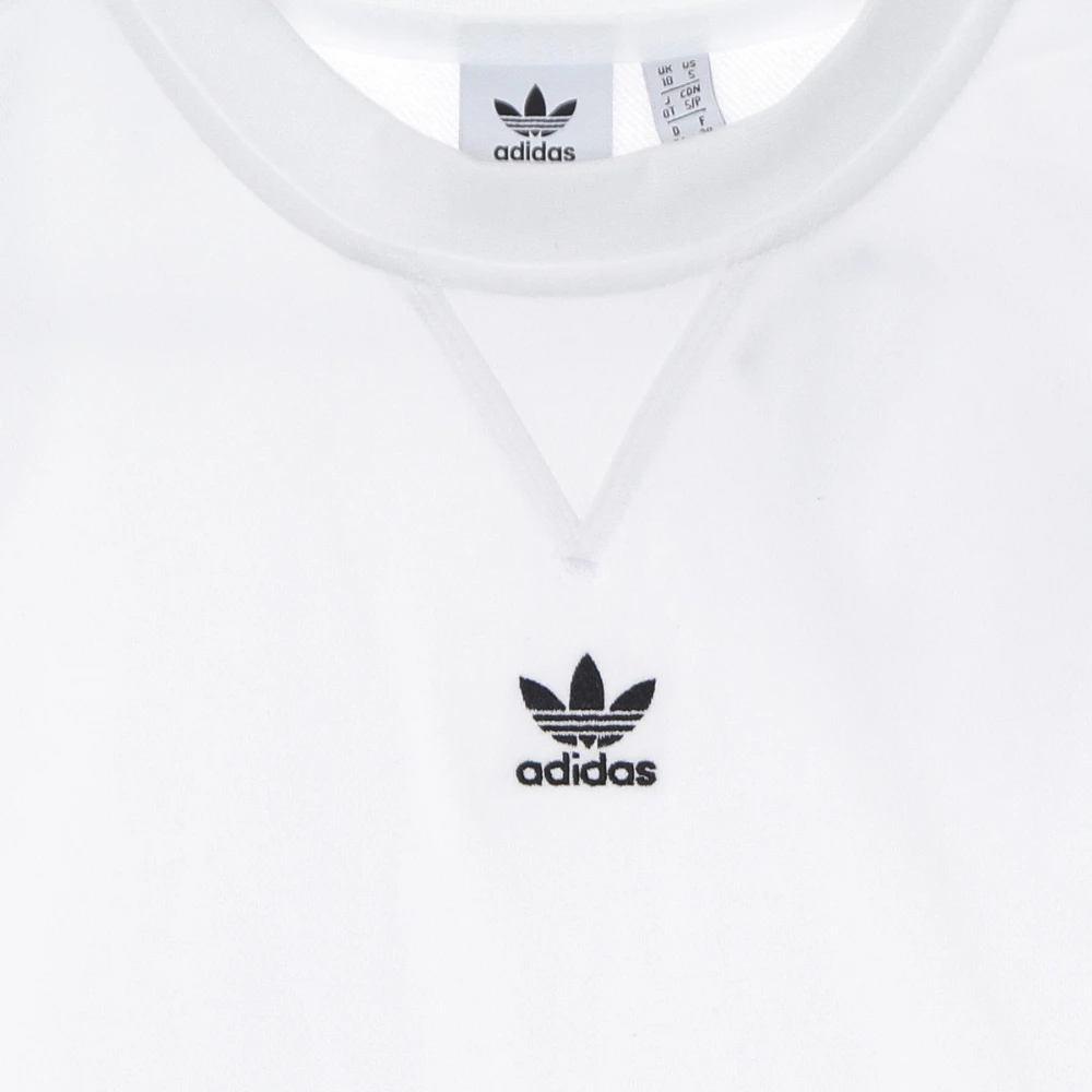 Adidas Witte Lichtgewicht Crewneck Sweatshirt White Dames