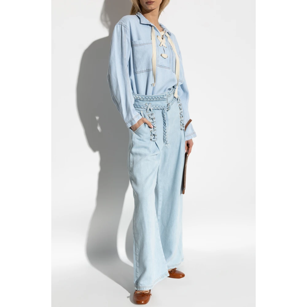 Munthe Denim shirt Fuxalima Blue Dames