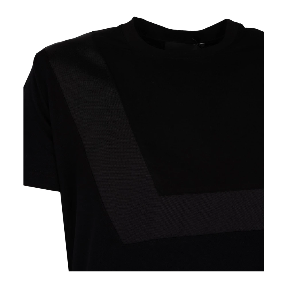 Les Hommes Elegant Ronde Hals T-Shirt Black Heren