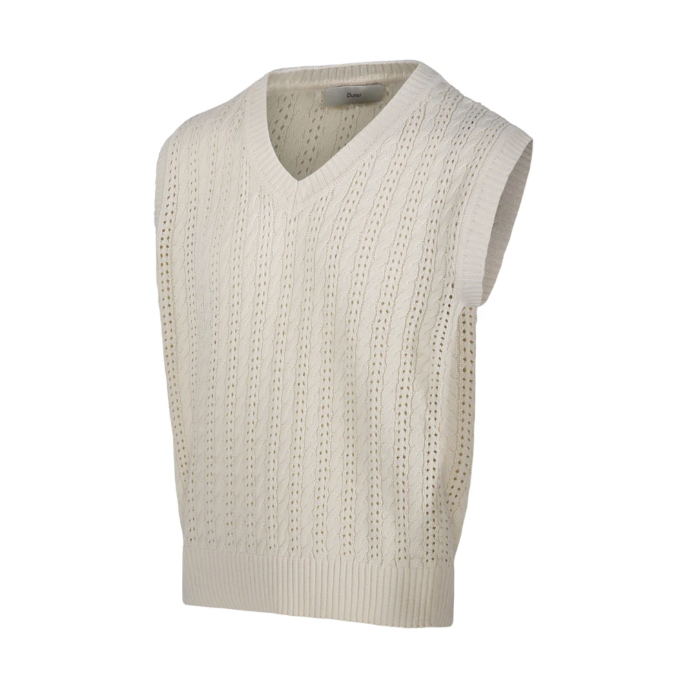 Dunst Ivory Gehaakte Knitvest Beige Heren