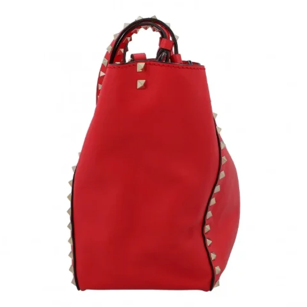 Valentino Vintage Pre-owned Leather shoppers Red Dames