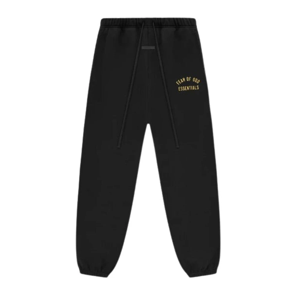 Fear Of God Zwarte Fleece Sweatpants Stijlvol Comfortabel Black Heren