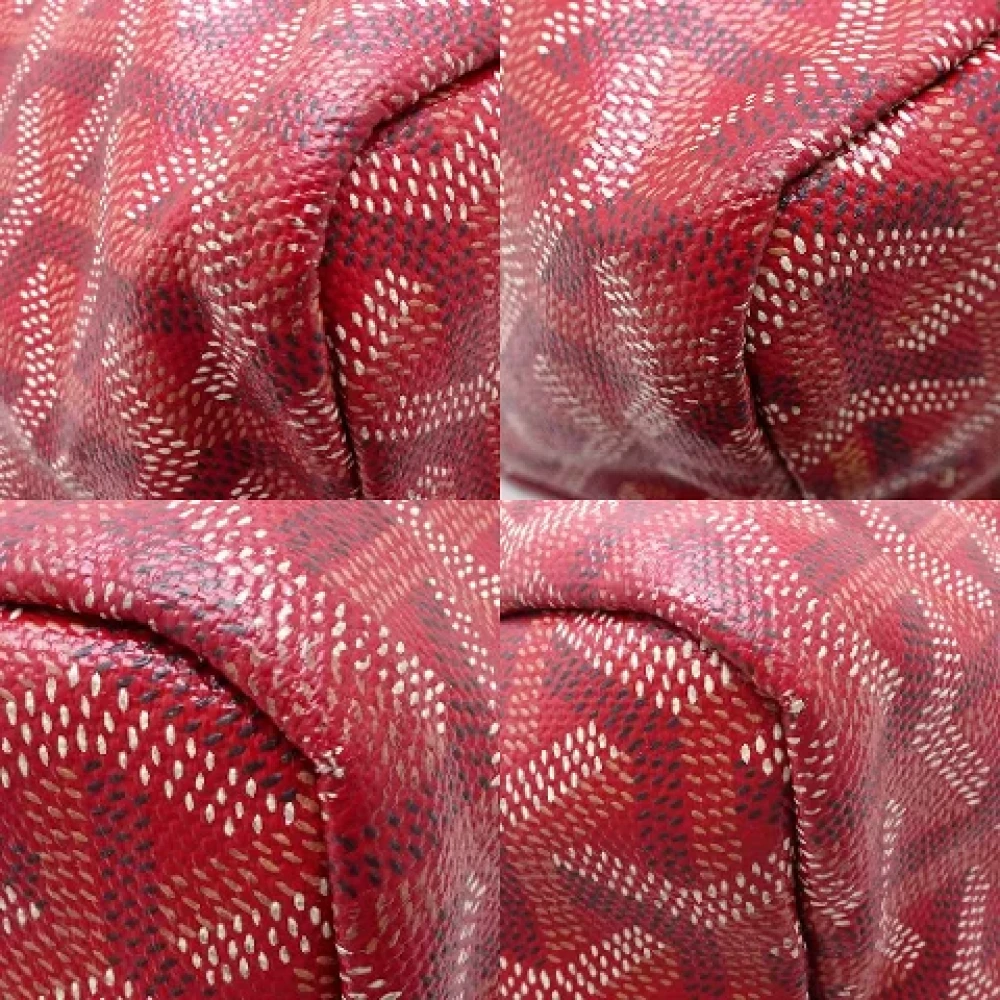 Goyard Vintage Pre-owned Canvas handbags Red Dames