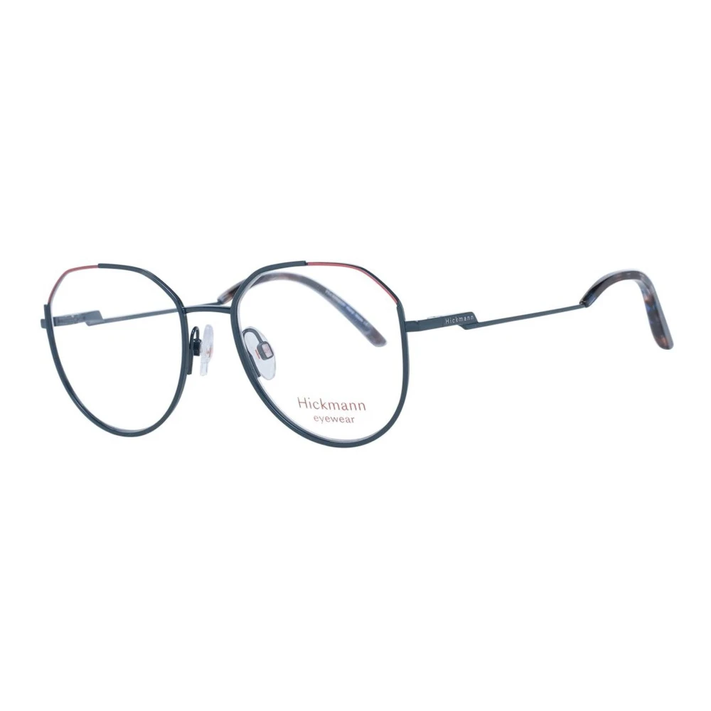 Ana Hickmann Zwarte Metalen Ronde Optische Bril Black Dames