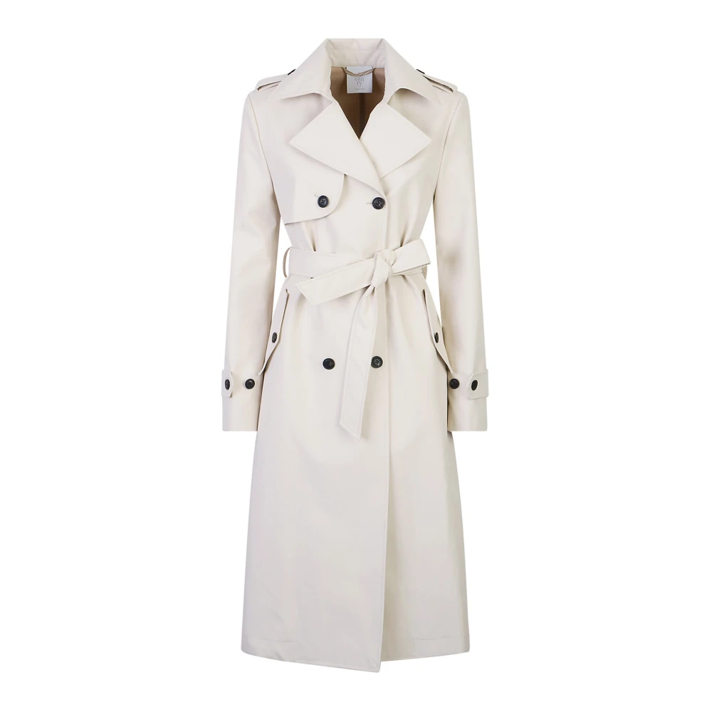 Eleventy Vrouw Beige Jassen Dames, Xs, Katoen, Trenchcoat