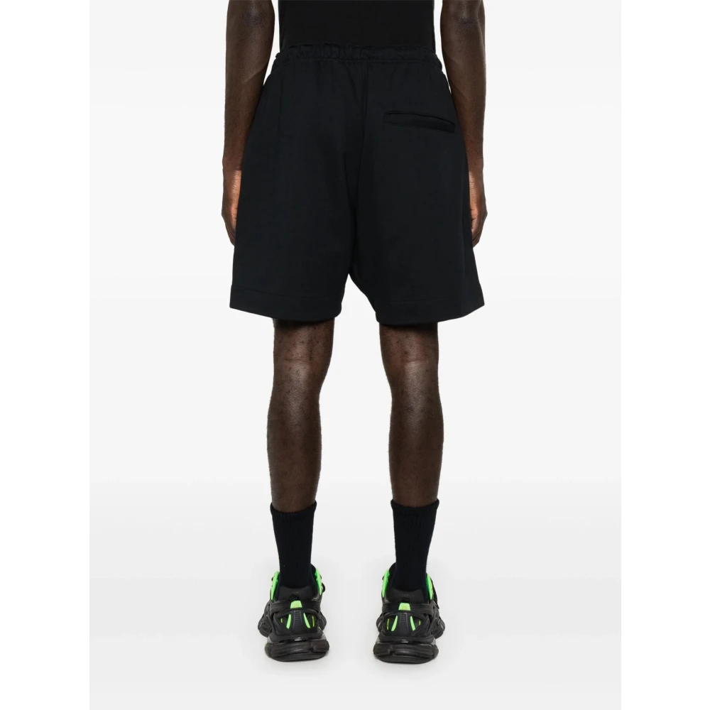 Y-3 Luxe Logo-Print Track Shorts Black Heren