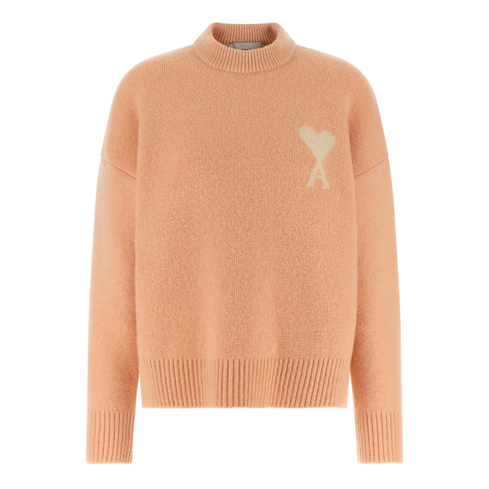 Ami Paris Women's Pink Ami De Coeur Sweater