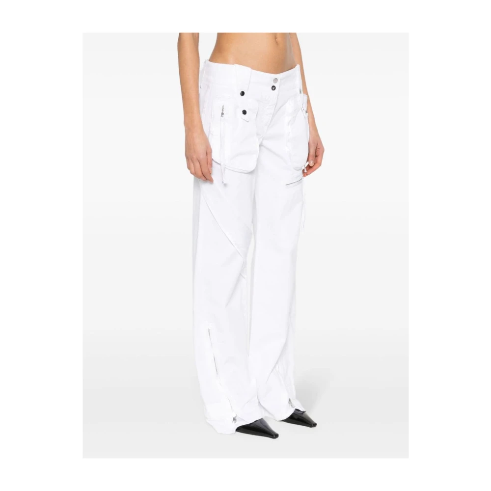 Blumarine Wide Trousers White Dames