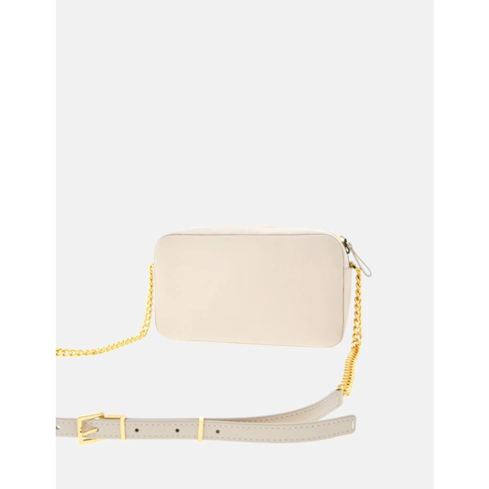 Carolina Herrera Insignia Crossbody Tas met Strikdetail Beige Dames