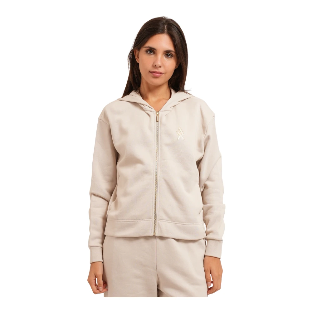 Armani Exchange Beige Sweatshirt With Regular Fit In Cotton French Terry - Image 2