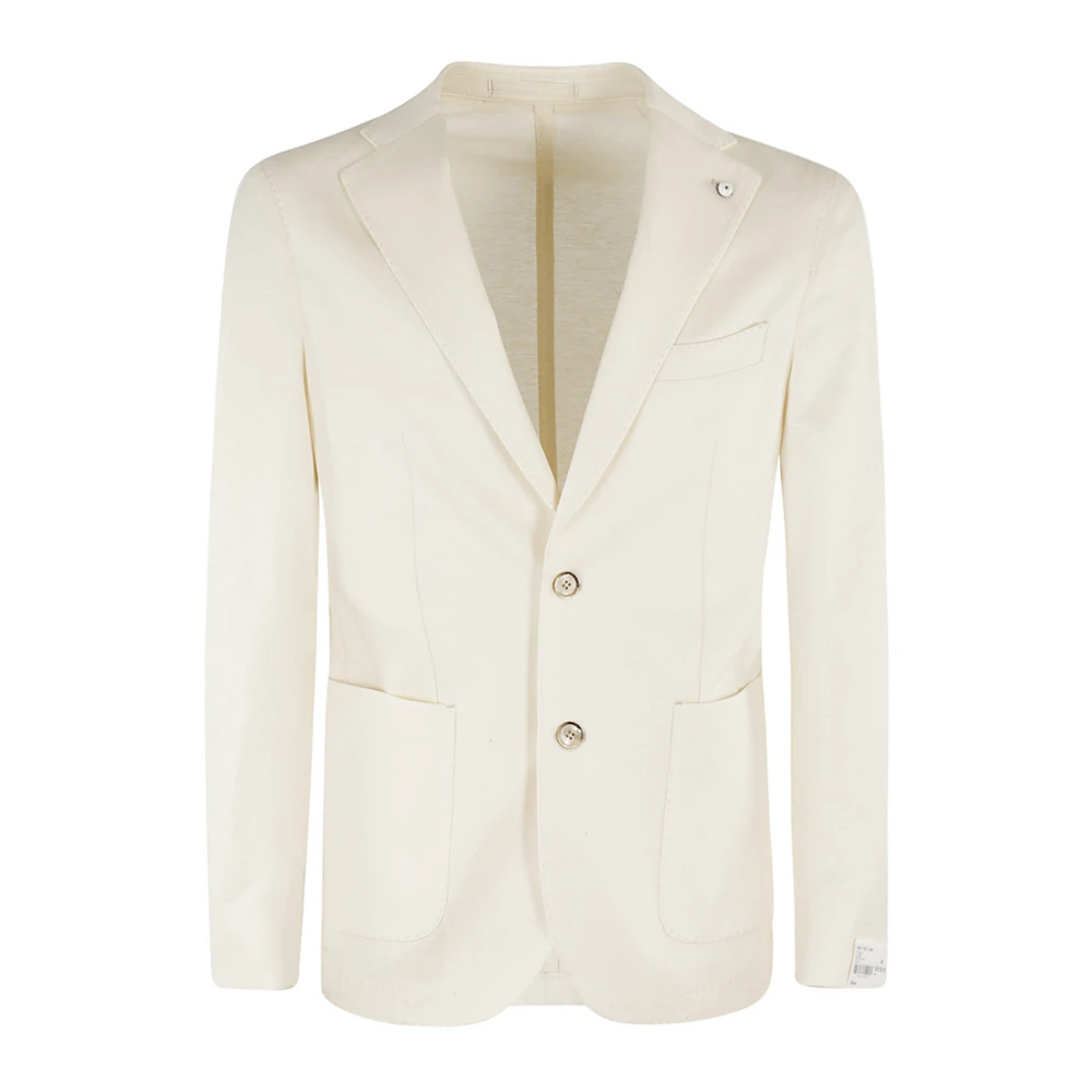 L.b.m. 1911 Men's Beige Blazers, L, Cotton Linen Shirt