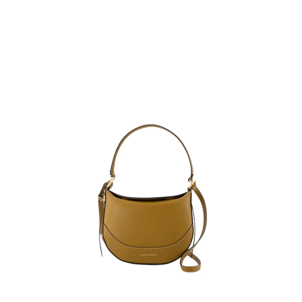 Vanessa Bruno Bruin Leren Crossbody Tas met Magnetische Sluiting Brown Dames