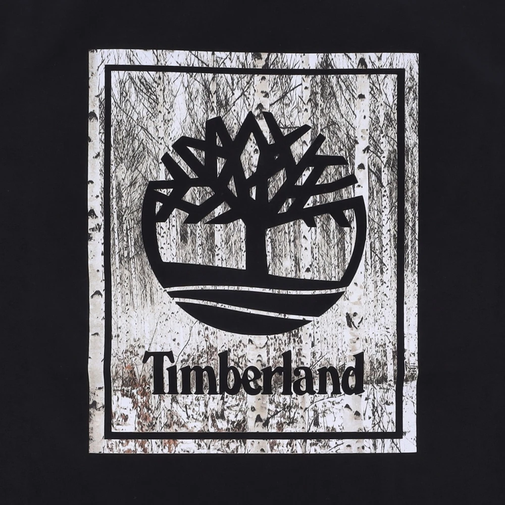 Timberland Stack Tee Zwart Streetwear Black Heren