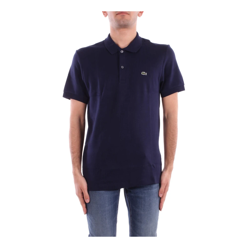 Lacoste Men's Blue Polo Shirts, Xl, Regular Fit Cotton Pima Polo Shirt