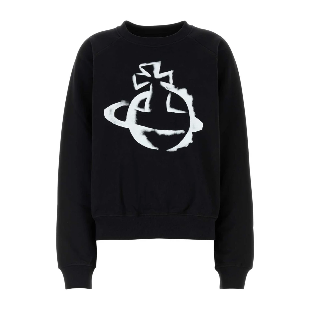 Vivienne Westwood Oversized Zwart Katoenen Sweatshirt Black Dames