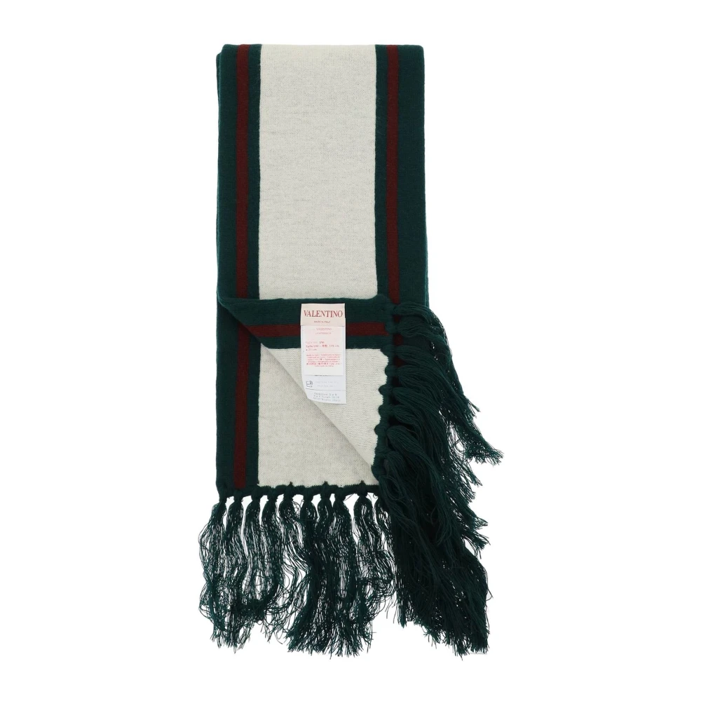 Valentino Garavani Wollen College Sjaal met Jacquard Logo Multicolor Heren