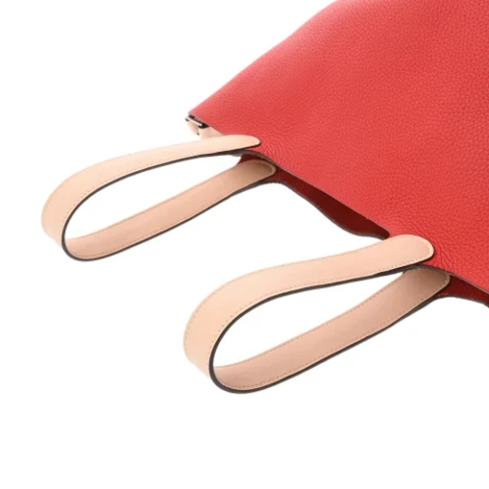 Hermès Vintage Pre-owned Leather handbags Red Dames