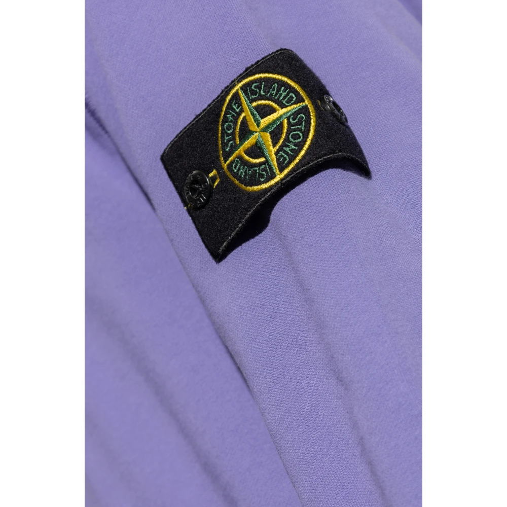 Stone Island Hoodie Purple Heren