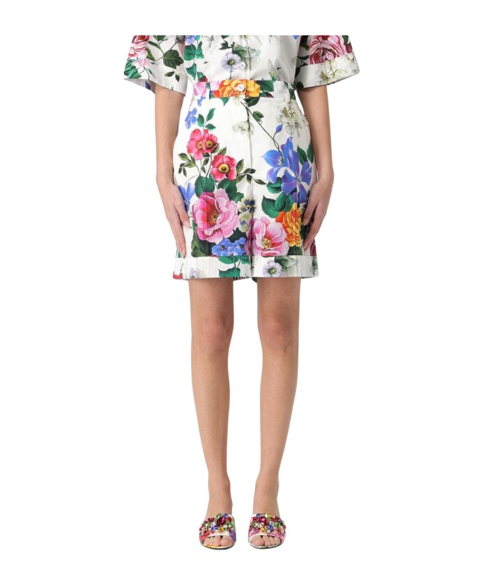 shorts-a-imprime-floral-coupe-decontractee