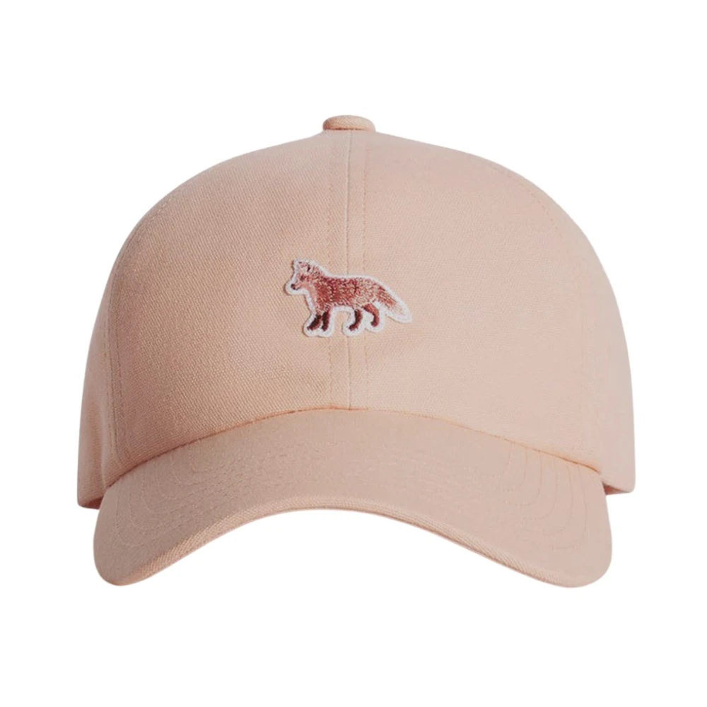 Maison Kitsuné Geborduurd Fox-logo baseballpet Pink