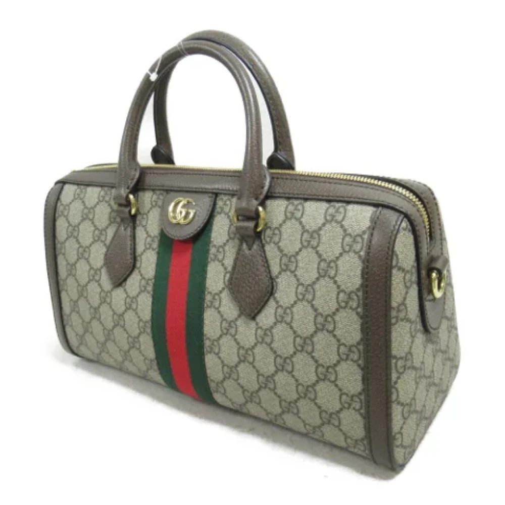 Gucci Vintage Pre-owned Fabric gucci-bags Beige Dames
