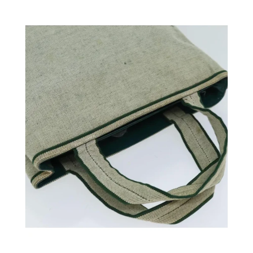 Prada Vintage Pre-owned Canvas prada-bags Beige Dames