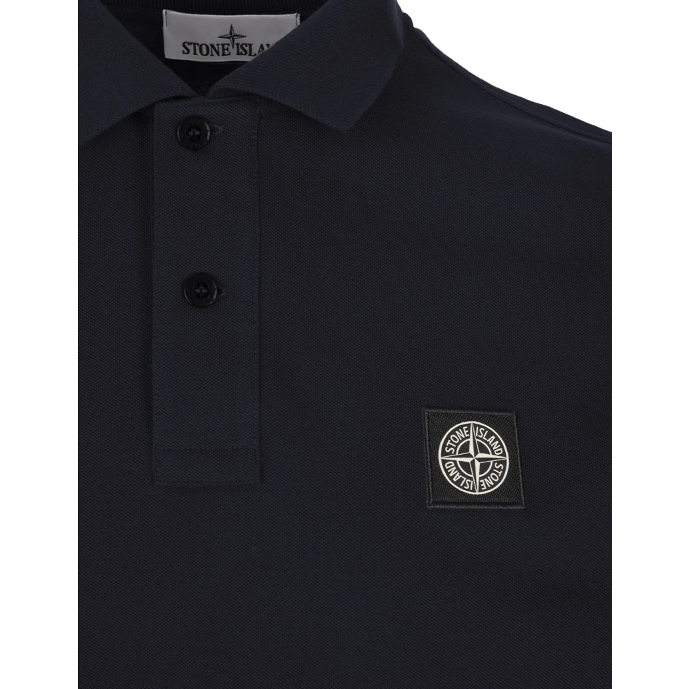 Stone Island Blauw Polo Slim Fit Blue Heren