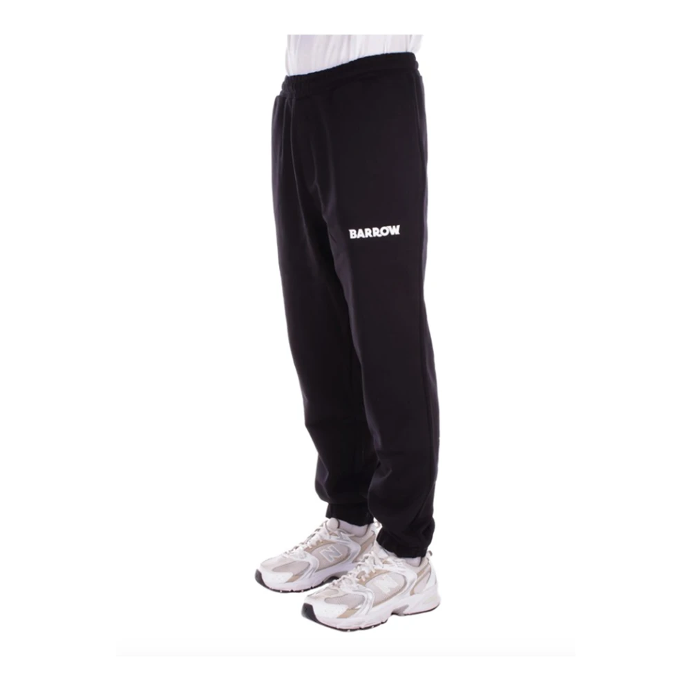 Barrow Sportieve Logo Joggingbroek Black Heren