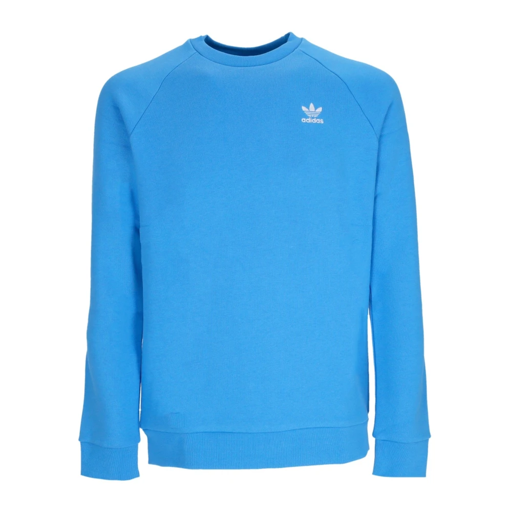 Adidas Blauwe Crewneck Sweatshirt met Trefoil Logo Blue Heren