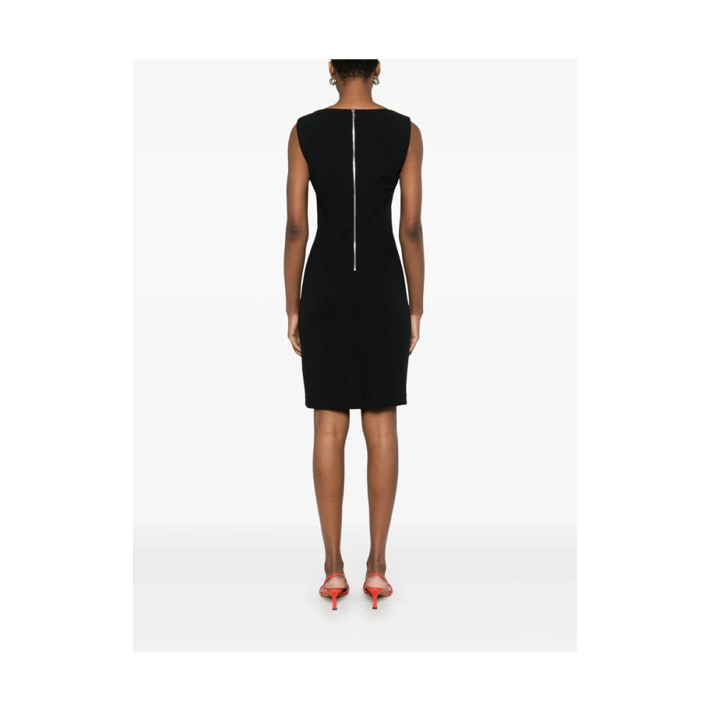 Calvin Klein Zwarte Mouwloze Jurk met Achterrits Black Dames
