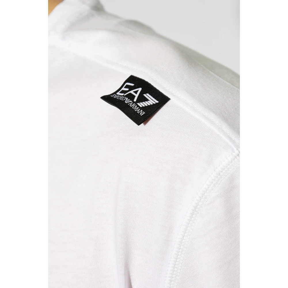 Emporio Armani EA7 T-shirt met logo White Heren