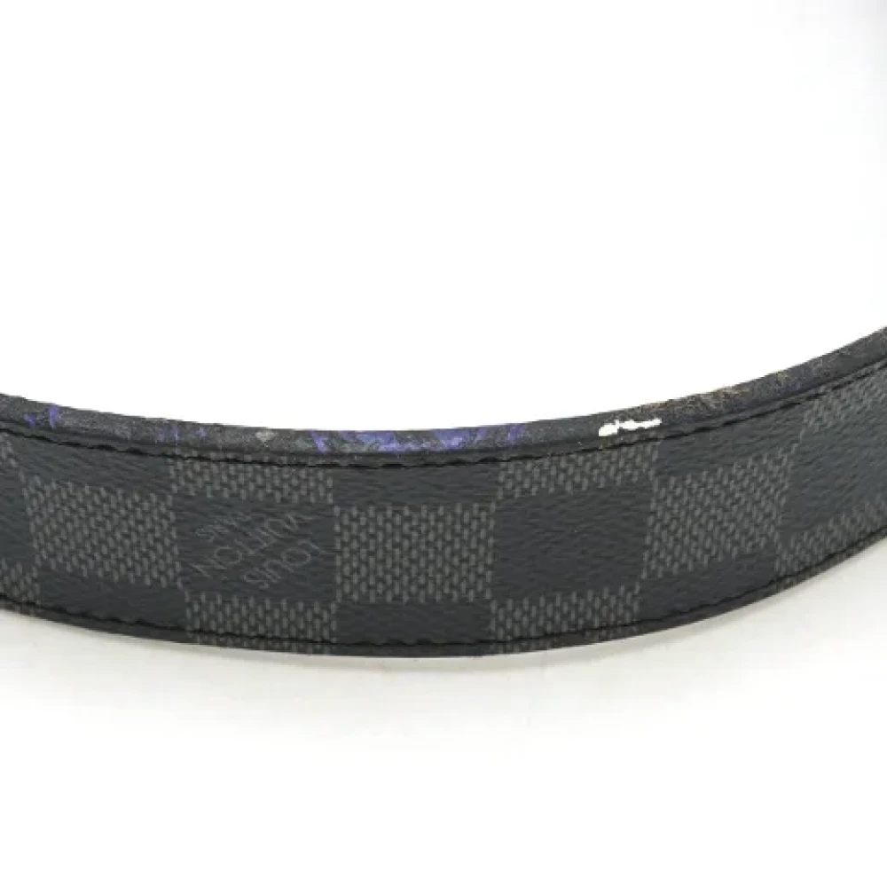 Louis Vuitton Vintage Pre-owned Canvas belts Black Heren
