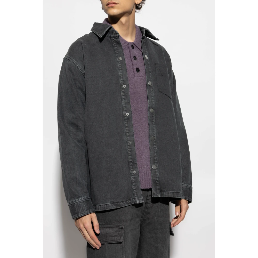 Ami Paris Denim overhemd Gray Heren