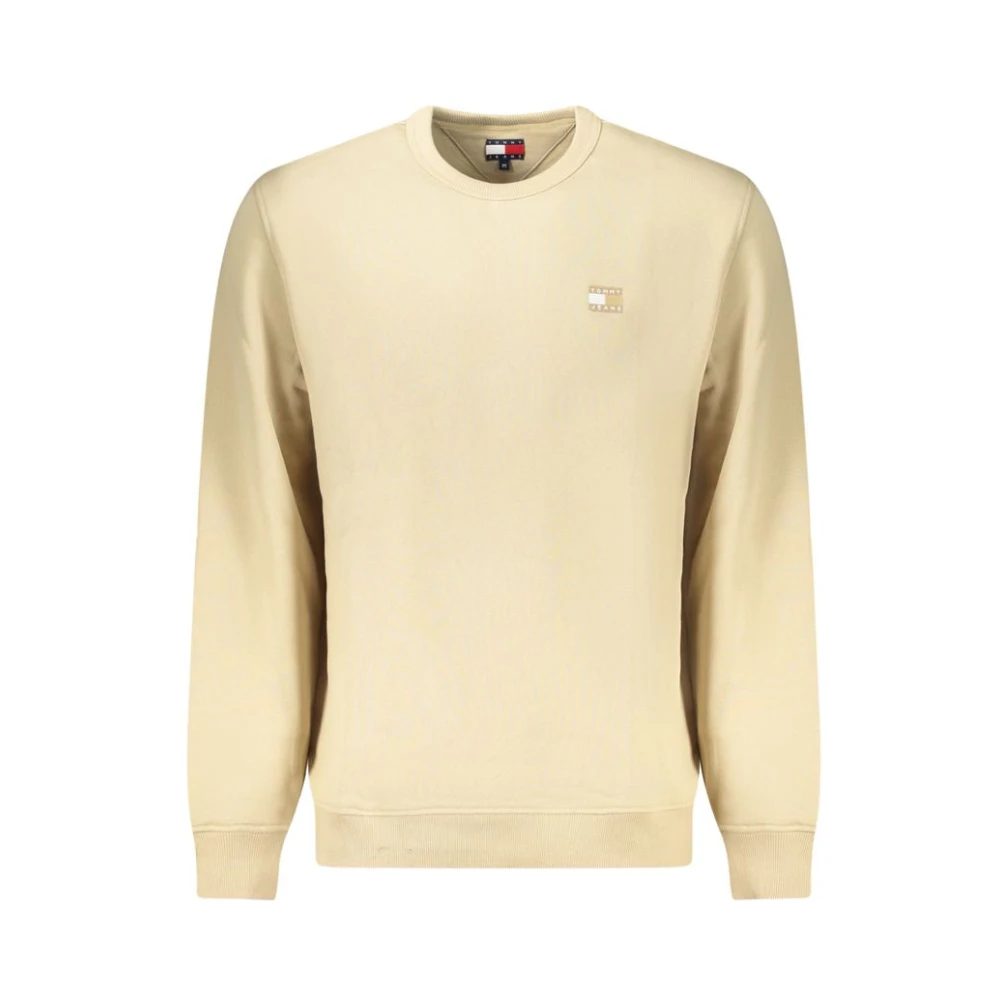 Tommy Hilfiger Men's Beige Sweatshirts, 2XL, Cotton Jumper