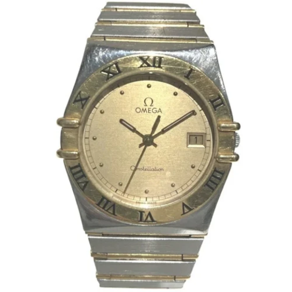 Omega Vintage Pre-owned Guld klockor Yellow, Herr