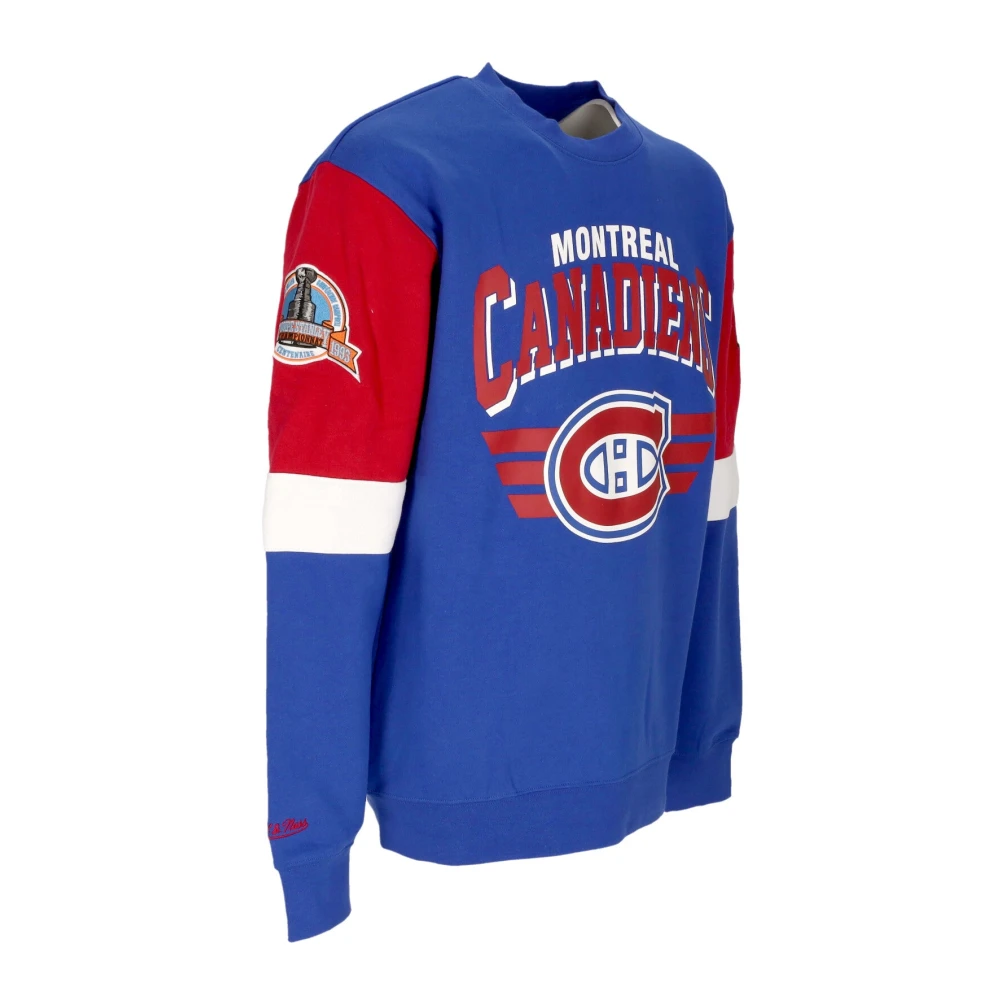 Mitchell & Ness NHL Crewneck Sweatshirt Viering Teamkleuren Blue Heren