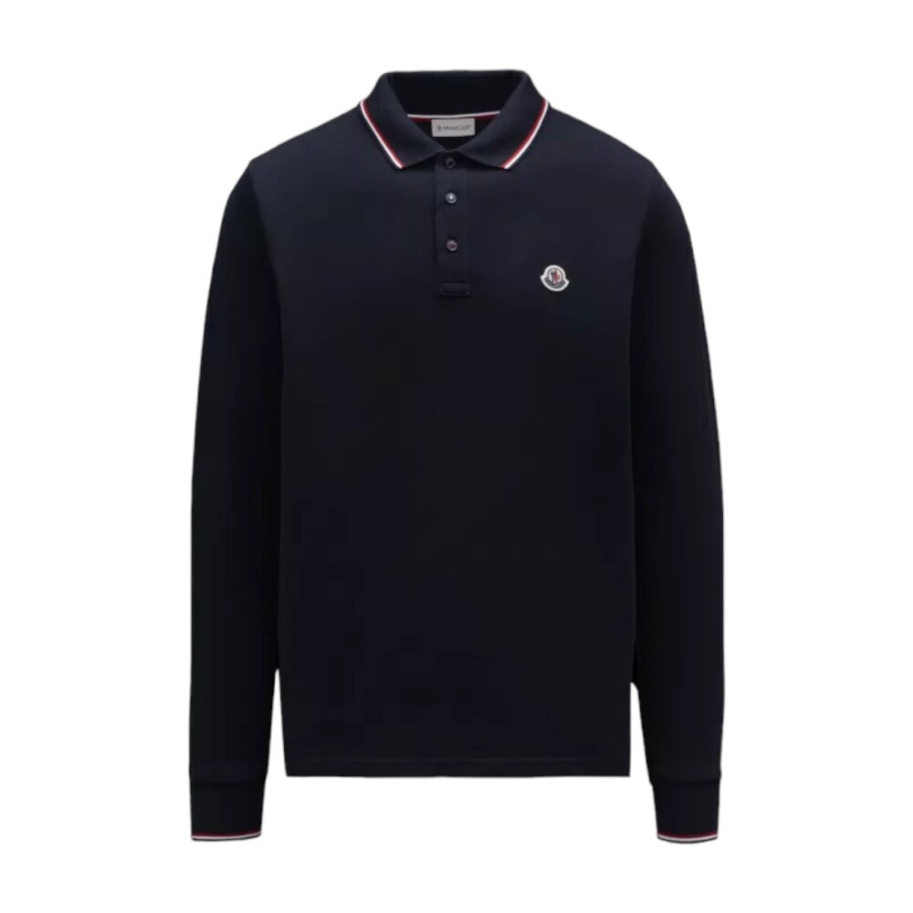 Navy Long Sleeve Polo Shirt Moncler Women s Fashion Miinto