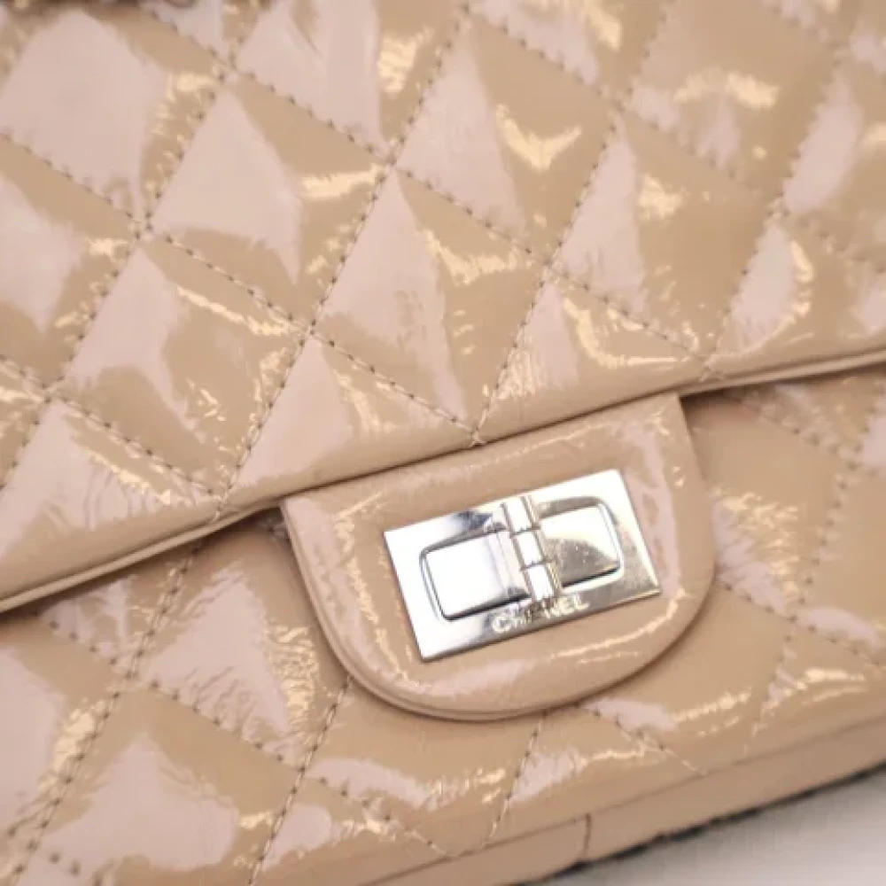 Chanel Vintage Pre-owned Leather handbags Beige Dames
